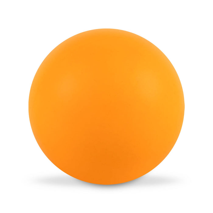 The Game Day Pack - A bright orange Hi Bounce Ball, featuring a smooth, matte surface and a perfectly round shape.