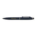 Starion Pen - A metal pen featuring a sleek black design with a silver clip and a stylus tip, branded with gold lettering.