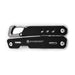 Trail Multi Tool - A black multi-tool with a carabiner clip, featuring various tools and a logo.