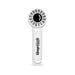 Nomad Rechargeable Fan - A white rechargeable fan with a circular head and a branding logo on the handle.