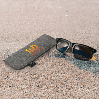 Sunglasses Pack - A pack of Ultra Sunglasses featuring a sturdy case. The sunglasses have a stylish black frame with dark lenses.