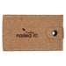 Cork Manicure Set - A cork manicure set in a beige case with a button closure and a logo printed on the front.