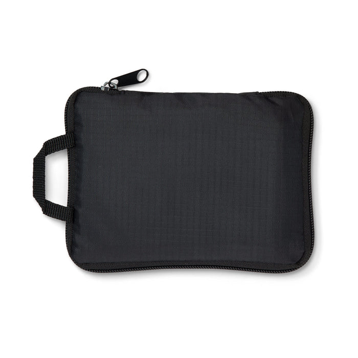 The Hustle Pack - A black zippered pouch with a handle, featuring a sleek design suitable for storage and organisation.