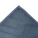 Vision Sports Towel - A blue sports towel with a stitched edge, featuring a logo in the corner. Ideal for gym or outdoor activities.