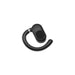 Loop Earbuds - A black Loop Ear Bud features a sleek design with a rounded shape and an attached curved hook.