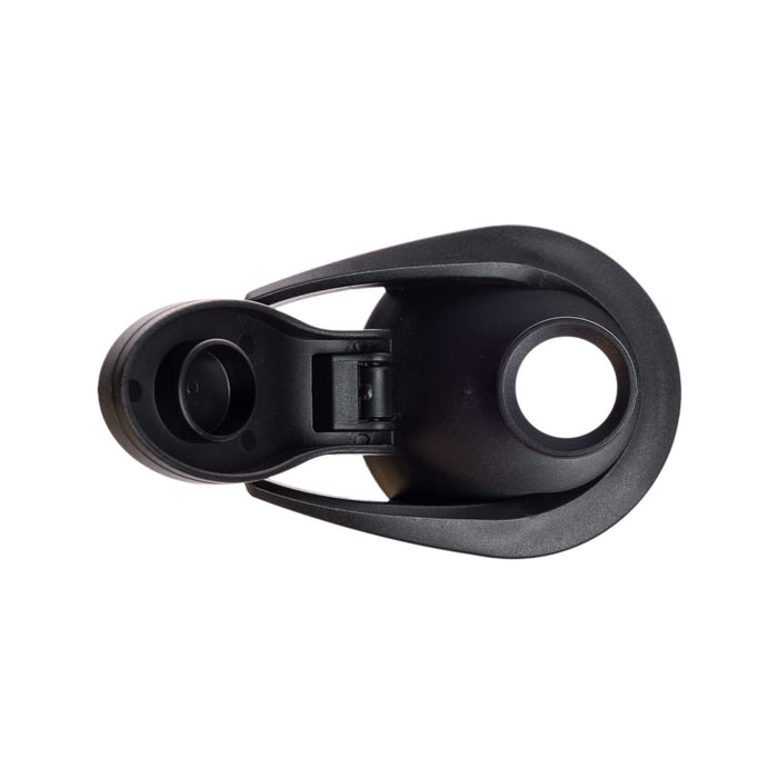 Amore 500ml Junior Bottle - Free Flow Lid - A drink bottle lid featuring a free flow design, primarily in black with a smooth finish. It has a logo.