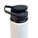 Amore 500ml Junior Bottle - Free Flow Lid - A drink bottle featuring a white body and a black free flow lid, designed for easy dispensing.