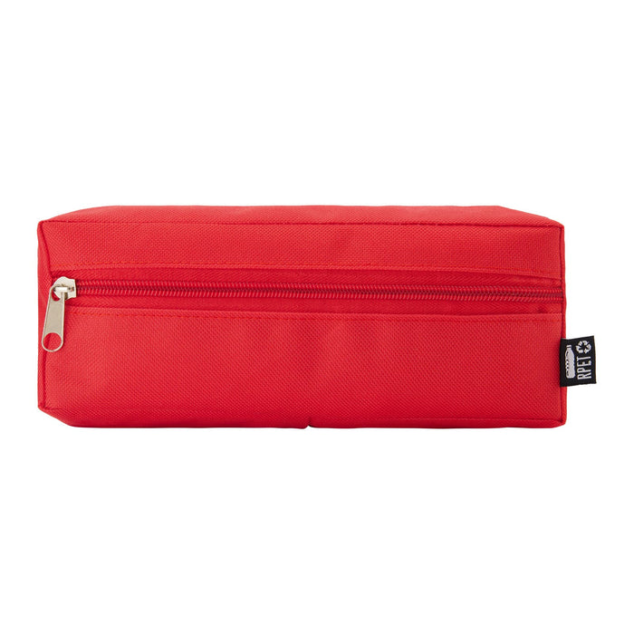 Tech Pack Executive - A red utility case with a zip closure and a branding label on the side.