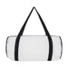 The Game Day Pack - A white duffle bag with black straps and a zip closure, featuring a logo on the side.