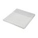 The Warm Welcome - A folded grey towel with a striped design at the top. It features a soft texture and a simple, modern look.