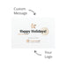 The Pause Pack - A promotional card with a white background, featuring a festive design, and space for custom messages and logos.