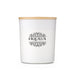 Glow & Graze - A white container with a wooden lid, featuring an ornate black logo for Exquilux Garden Hotel.