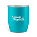 The Refuel Pack - A drink bottle in a vibrant turquoise colour with a clear lid and a logo on the front.