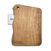 The Sunset Pour - A wooden chopping board featuring a natural finish and a hanging hole, with a brand logo on the side.