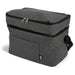 The Sunset Pour - A grey insulated cooler bag with a zippered top and a front pocket, featuring a handle for easy carrying.