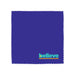 Tech Pack Essential - A purple cloth with a scalloped edge featuring a vibrant logo in blue and yellow on the bottom right corner.