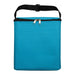 The Knock Off Pack - A turquoise insulated bag with a zip closure and a black carry strap. It features a front pocket.