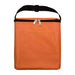 Daily Grind Pack - An orange insulated bag with a black zipper and a handle, featuring a front pocket.