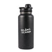 Daily Grind Pack - A drink bottle with a matte black finish, featuring a screw top lid and a logo.