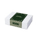 The Sparkling Moment - A white hamper box with a green decorative band featuring intricate patterns and a gift message.