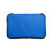 The Gone Fishing Pack - A blue zippered pouch with a textured surface, featuring a logo on the front.