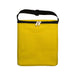 The Gone Fishing Pack - A yellow zippered cooler bag with a front pocket and a black strap, ideal for outdoor use.