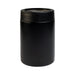 The Reel Deal - A black drink bottle with a sleek design and a silver interior. It features a logo on one side.