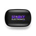 Tech Pack Connect - A black rectangular tech pack with a logo featuring the words "Sparky Electronics" in purple and white.