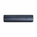 Tech Pack Charge - A sleek navy blue tech pack charger with a minimal design and indicator lights. Features a logo on the side.