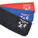 The Game Day Pack - A set of three triathlon triangular flags in red, black, and blue, featuring a logo on each flag.