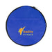The Game Day Pack - A round blue bag with a zip, featuring a logo in orange and yellow.