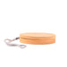 The Good Stuff Pack - A circular bamboo product with a grey strap, featuring a smooth, natural finish.