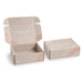 Custom Box with Locking Lid 360 x 305 x 105mm - A custom box with a locking lid, featuring a soft peach and cream colour scheme. Includes a logo on the design.