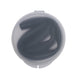 Silicone Straw in Case - A silicone straw neatly coiled inside a transparent case. The straw is black, and the case has a secure lid.