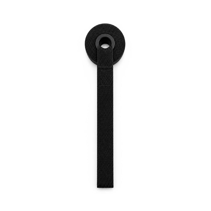 Anywhere Resistance Fitness Set - A black resistance band with a circular handle at one end and a long strap. It features a logo.