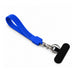 Wrist Tactile Phone Holder Keytag - A blue wrist tactile phone holder keytag with a clip and a soft backing.
