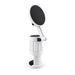 Tutor Maglock Phone Holder - A white phone holder with a magnetic disc and adjustable arm for easy positioning and secure attachment.