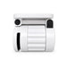 Tutor Maglock Phone Holder - A white phone holder with a textured grip and magnetic base, featuring black accents and a compact design.