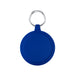The Ultimate Welcome - Hot Chocolate Edition - A blue circular keychain with a textured surface and a metal keyring attachment.