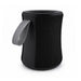Delta 8W Speaker - A black speaker with a textured fabric exterior and a grey handle. It has a modern cylindrical design.