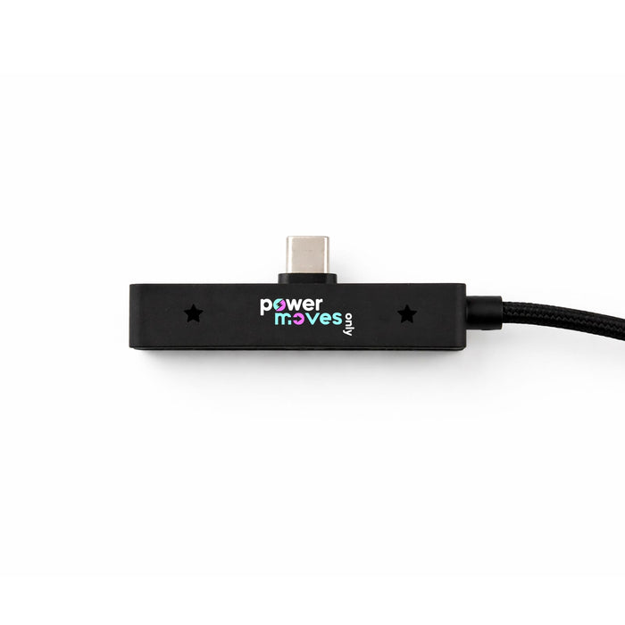 Ultra Power Cable - A black charging cable with a USB-C connector, featuring a logo and a textured design.