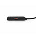 Ultra Power Cable - A power cable in black with a textured finish and a red accent, featuring a woven cord. It has a logo on one side.