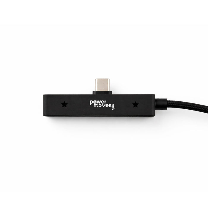 Ultra Power Cable - A black charging cable with a textured finish, featuring a logo and a USB-C connector.