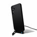 Ultra Power Cable - A black phone case with a built-in stand, featuring a charging cable connected to it.