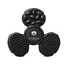 Tactile Fidget Spinner - A black tactile fidget spinner featuring various textured surfaces and a logo in the centre.