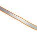Printed Dog Lead - A printed dog lead featuring a silver centre with orange edges, showcasing a sleek design and a branding logo.