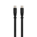 Reel 100W Cable - A black 100W charging cable with USB-C connectors on both ends. Features a sleek, flat design.