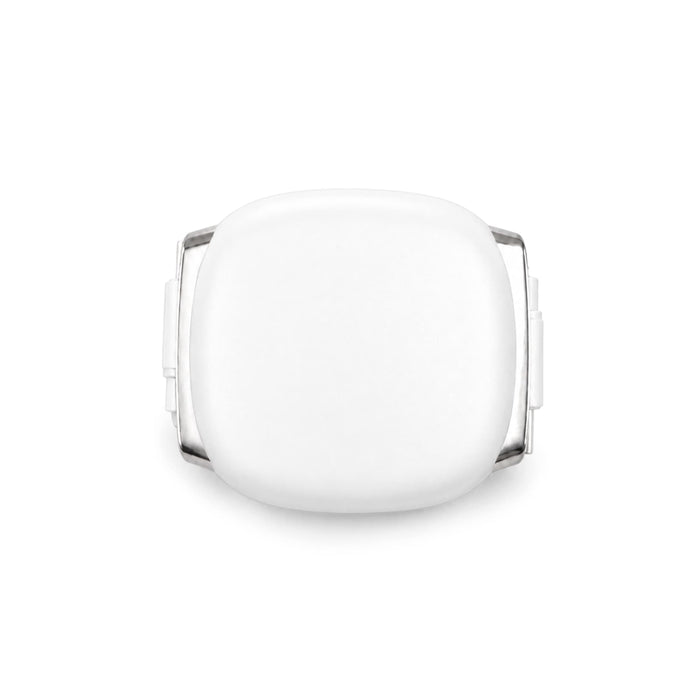 Reel 100W Cable - A white cable reel with a smooth, rounded design and metal accents. It features a logo on one side.