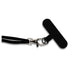 Phone holder Lanyard - A black phone holder lanyard featuring a clip and a flat attachment for secure carrying.