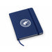 FSC Notebook - A navy FSC notebook with a white logo on the cover and a matching elastic band closure.